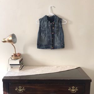 CROPPED JEAN VEST